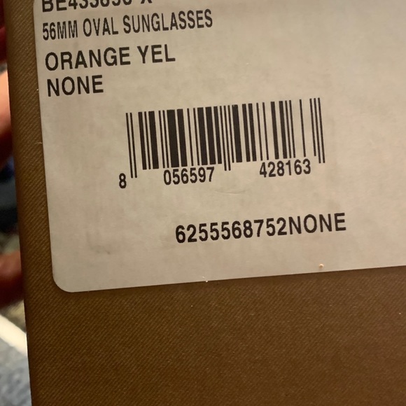 Authentic BURBERRY 56mm oval acetate UNISEX-sunglasses - Picture 9 of 13